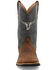 Twisted X Boys' Top Hand Western Boots - Broad Square Toe , Brown/blue, hi-res