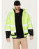 Image #1 - Hawx Men's 3-In-1 Hi-Vis Bomber Work Jacket - Tall, Yellow, hi-res