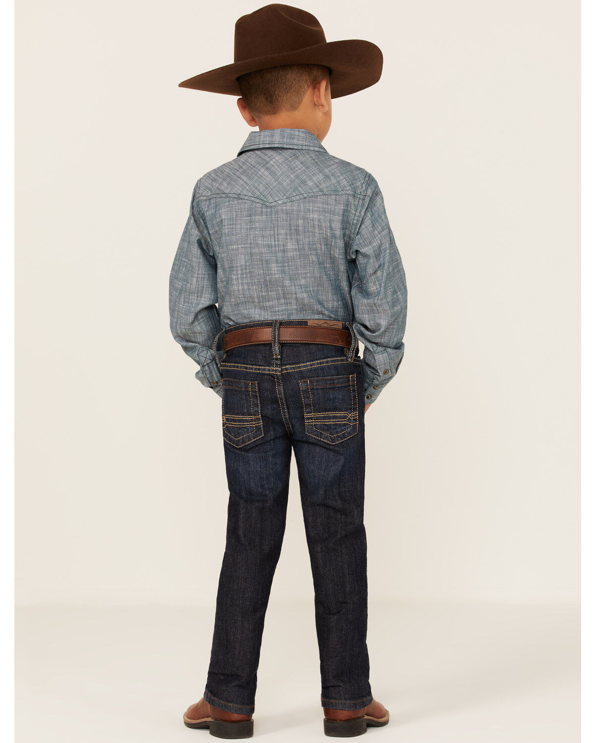 Image #1 - Cody James Boys' Sheridan Dark Wash Mid Rise Stretch Slim Straight Jeans - Sizes 4-8, , hi-res