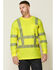 Image #1 - Hawx Men's FR Hi-Vis Lumos Long Sleeve Work Shirt, Yellow, hi-res
