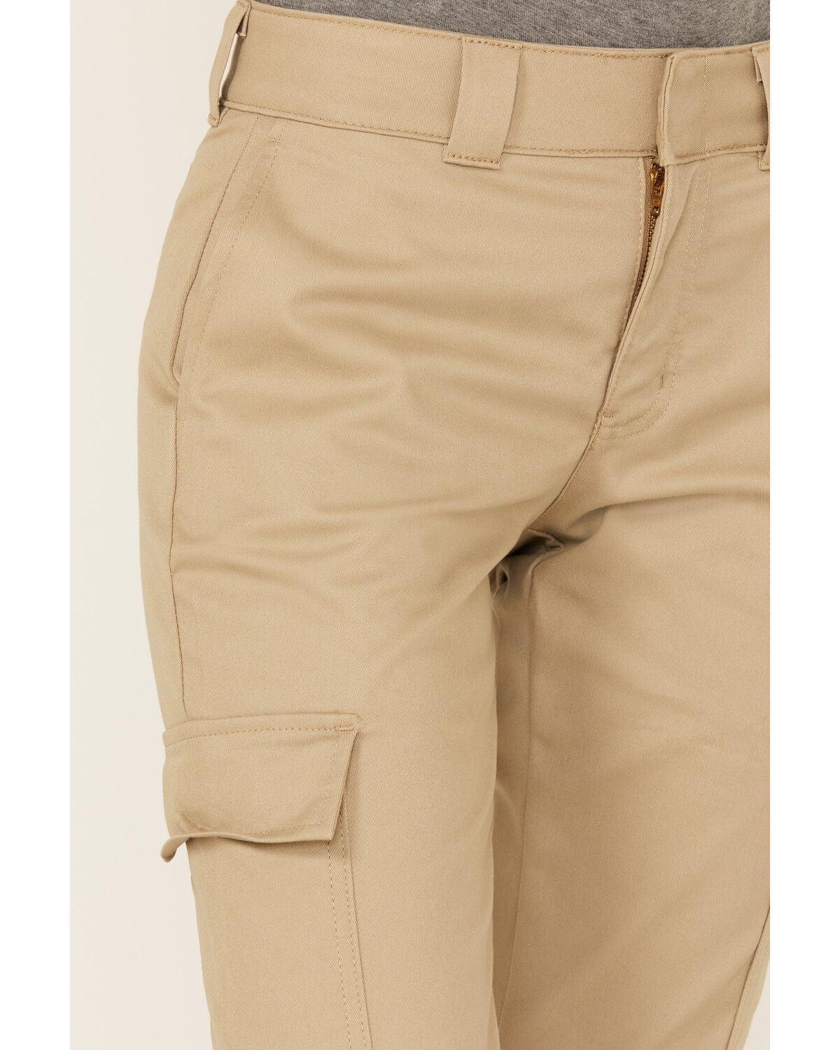 Dickies Women's Mid Rise Straight Stretch Twill Cargo Work