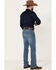 Cody James Men's Roughstock Medium Wash Slim Straight Rigid Denim Jeans , Blue, hi-res