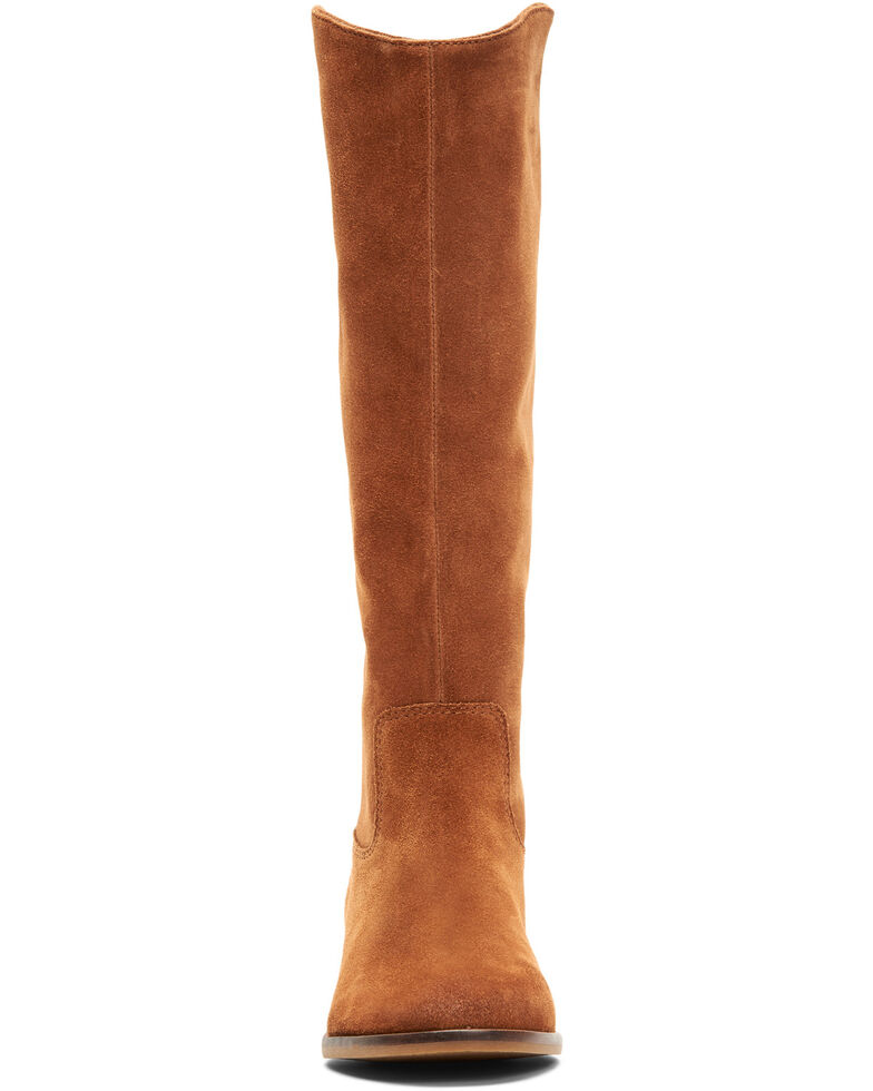 caden stitch suede tall boot