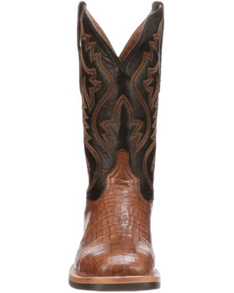 Image #5 - Lucchese Men's Rowdy Western Boots - Square Toe, Tan, hi-res