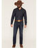 Image #1 - Ariat Men's Kyle Dark Wash Slim Taper Stretch Denim Jeans, Dark Wash, hi-res