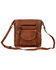 Image #1 - Myra Bag Women's Santa Clara Canyon Stitched Hairon Leather Crossbody Bag, Brown, hi-res