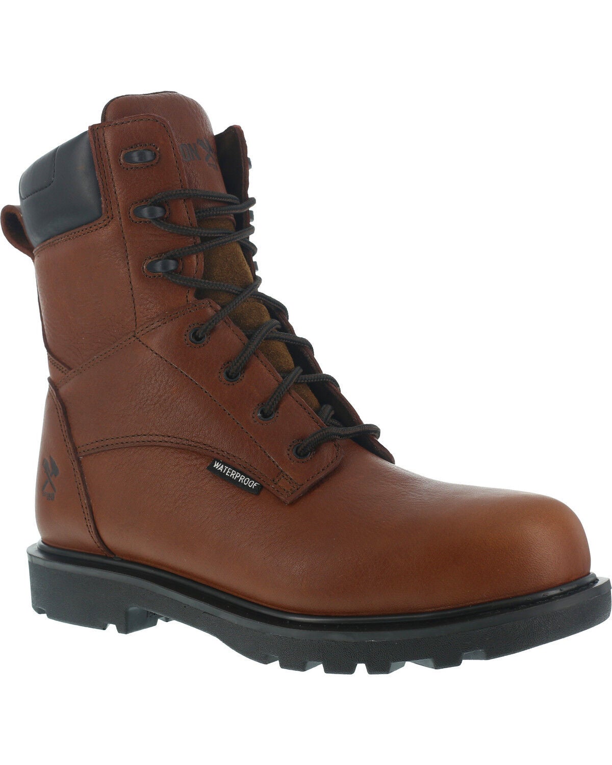 Iron Age Men's Hauler Waterproof 8" Work Boots - Composite Toe, Brown, hi-res