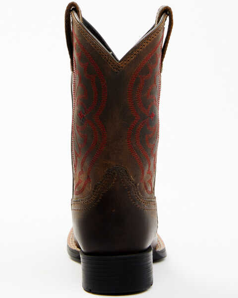 Image #6 - Ariat Boys' Quickdraw Western Boots - Square Toe, Distressed, hi-res