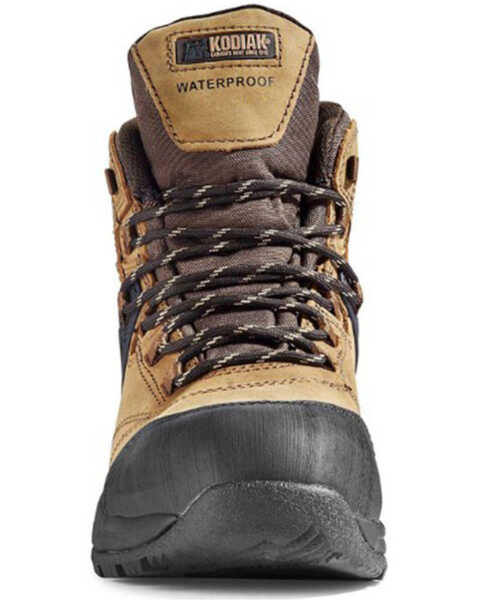 Image #4 - Kodiak Men's Journey Lace-Up Waterproof Hiker Work Boots - Composite Toe, Brown, hi-res