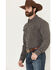 Image #2 - Cinch Men's Solid Long Sleeve Snap Performance Western Shirt, Charcoal, hi-res