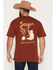 Image #1 - Seager Men's Smokey Short Sleeve Graphic T-Shirt, Red, hi-res