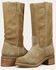 Image #4 - Frye Women's Campus 12R Suede Fashion Boots - Round Toe, Tan, hi-res