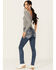 Image #1 - Miss Me Women's Dark Wash Mid Rise Skinny Stretch Denim Jeans, , hi-res