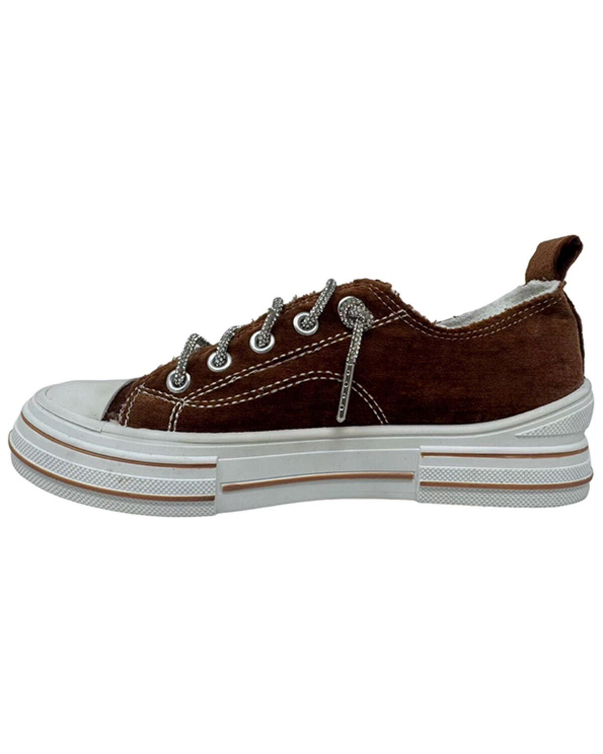 Image #2 - Very G Women's Aman Velvet Casual Sneakers, Tan, hi-res