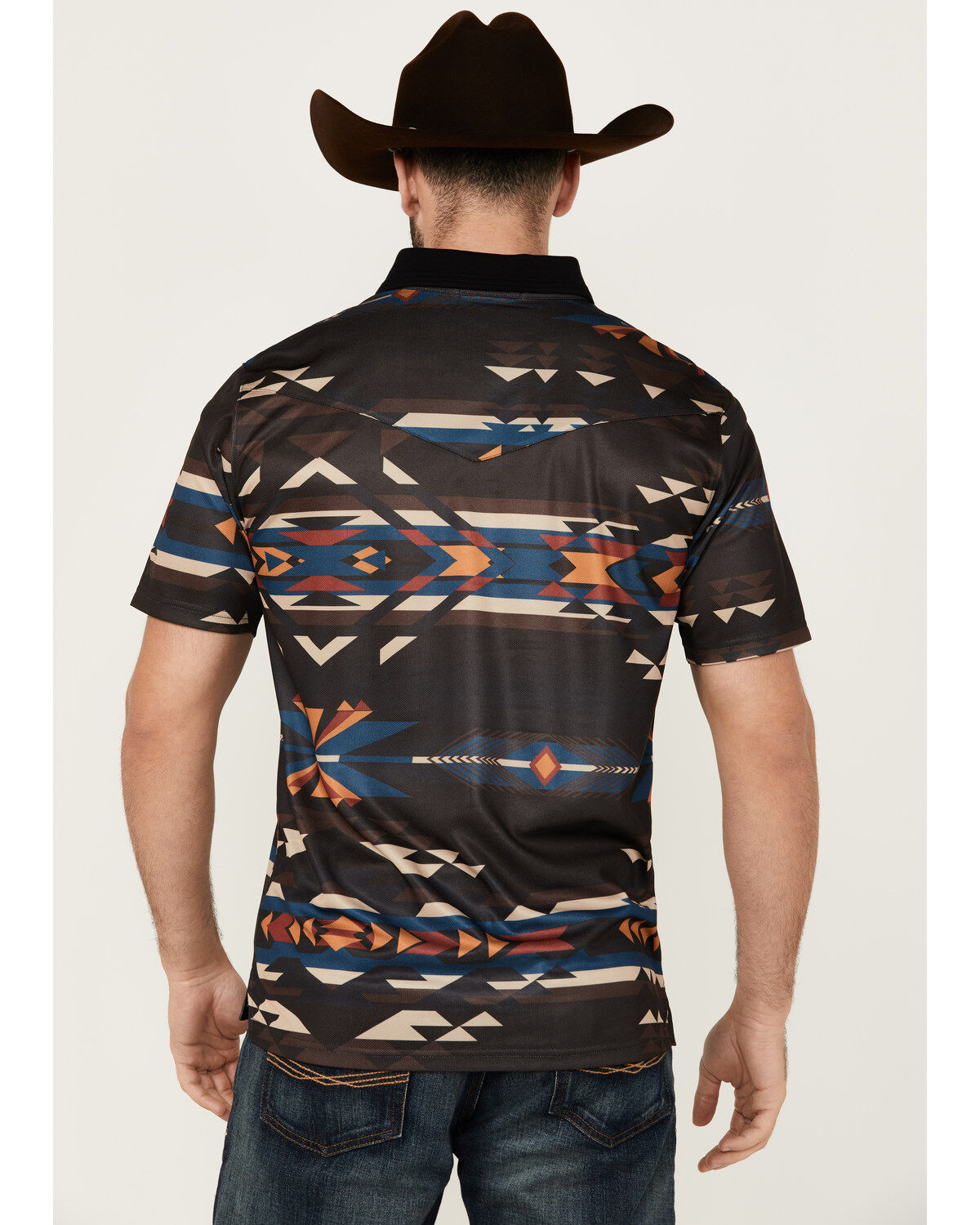 Image #4 - RANK 45® Men's Tarnation Southwestern Short Sleeve Button-Down Polo Shirt, , hi-res