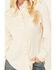 Image #3 - Scully Women's Floral Embroidered Long Sleeve Pearl Snap Western Shirt, Ivory, hi-res