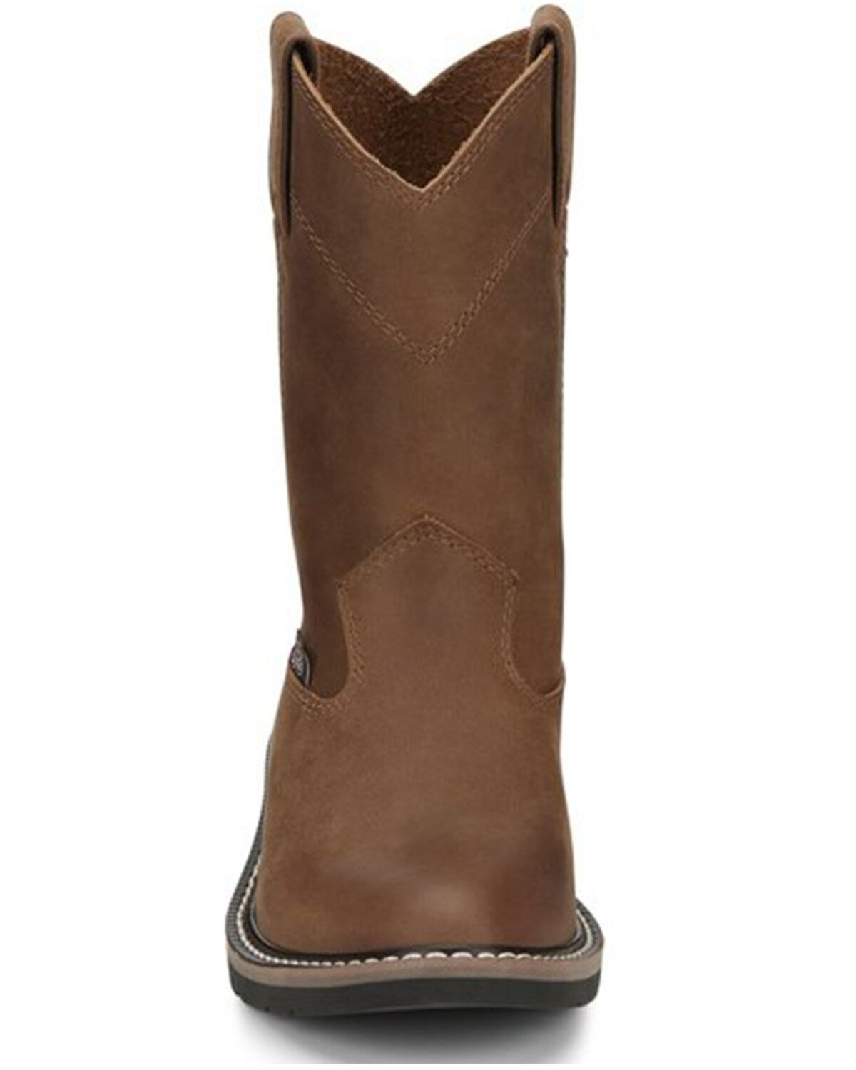 Image #4 - Justin Boys' Roper Western Boots - Round Toe, Brown, hi-res