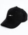 Image #1 - Cleo + Wolf Women's Corduroy Lightning Bolt Embroidered Ball Cap, Black, hi-res