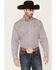 Image #1 - Cinch Men's Striped Long Sleeve Button-Down Western Shirt, Purple, hi-res