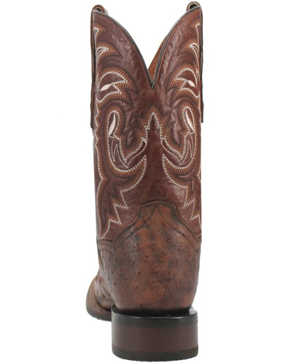 Image #5 - Dan Post Men's Dillinger Full Quill Ostrich Western Boots - Broad Square Toe, Brown, hi-res