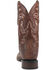 Image #5 - Dan Post Men's Dillinger Full Quill Ostrich Western Boots - Broad Square Toe, Brown, hi-res