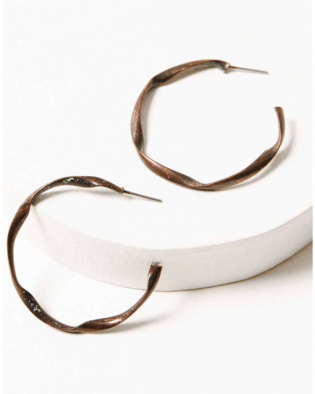Image #3 - Shyanne Women's Bronze & Turquoise Hoop Earrings Set, Rust Copper, hi-res