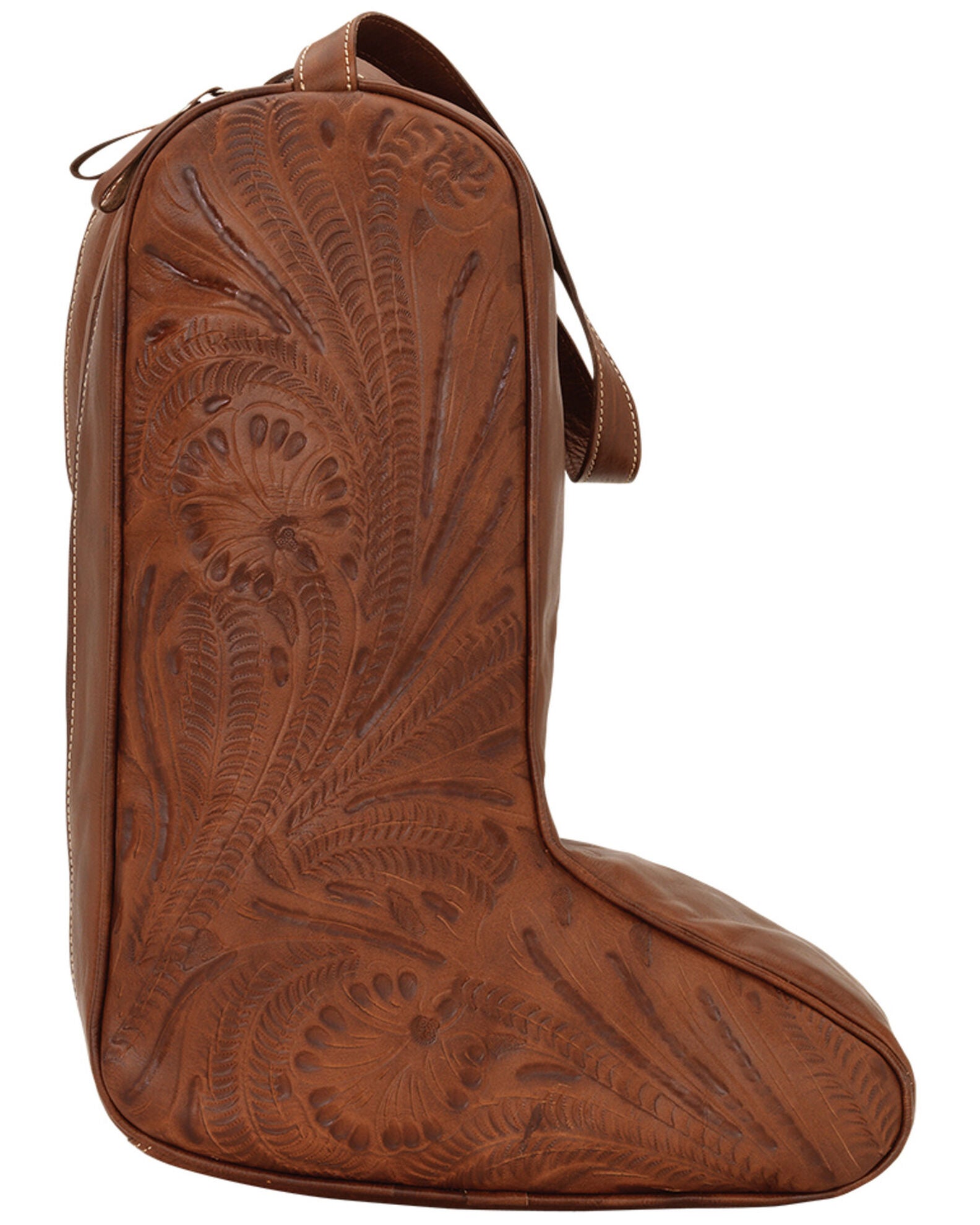 American West Zip-Around Antique Tan Leather Boot Bag | Boot Barn