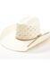 ProHats Men's Dot Pattern Ribbon Western Straw Hat , Natural, hi-res