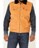 Image #3 - Cinch Men's Gold Sherpa-Lined Corduroy Zip-Front Vest, , hi-res
