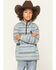 Image #1 - Cowboy Hardware Boys' Serape Striped Print 1/4 Zip Pullover, Multi, hi-res