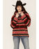 Image #1 - Cruel Girl Women's Southwestern Print High-Pile Zip-Front Fleece Jacket , Multi, hi-res