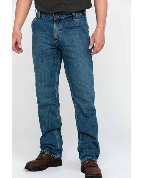 Image #2 - Carhartt Men's Holter Dungaree Relaxed Bootcut Work Jeans , , hi-res