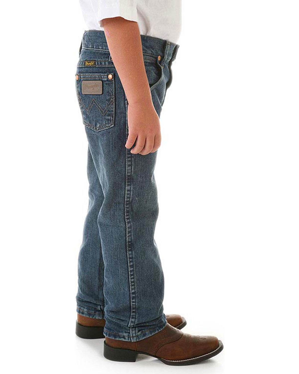 Image #2 - Wrangler Boys' ProRodeo Jeans Size 8-16, Blue, hi-res