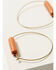 Ink + Alloy Women's Beaded Ceramic Half Moon Hoop Earrings, Orange, hi-res