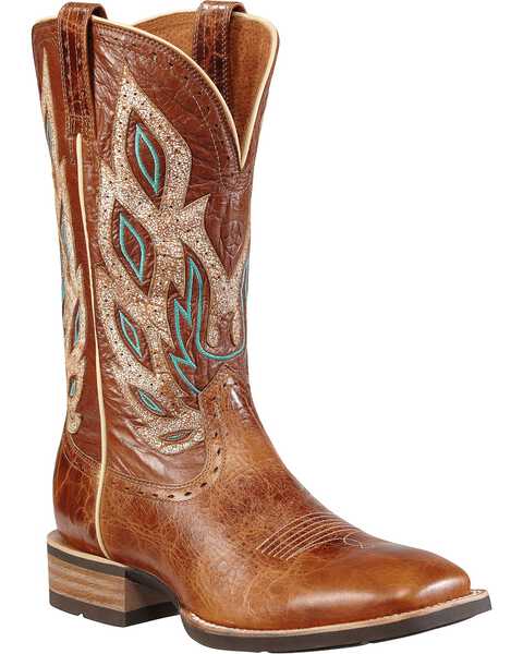 Image #1 - Ariat Men's Nighthawk Western Boots, Brown, hi-res