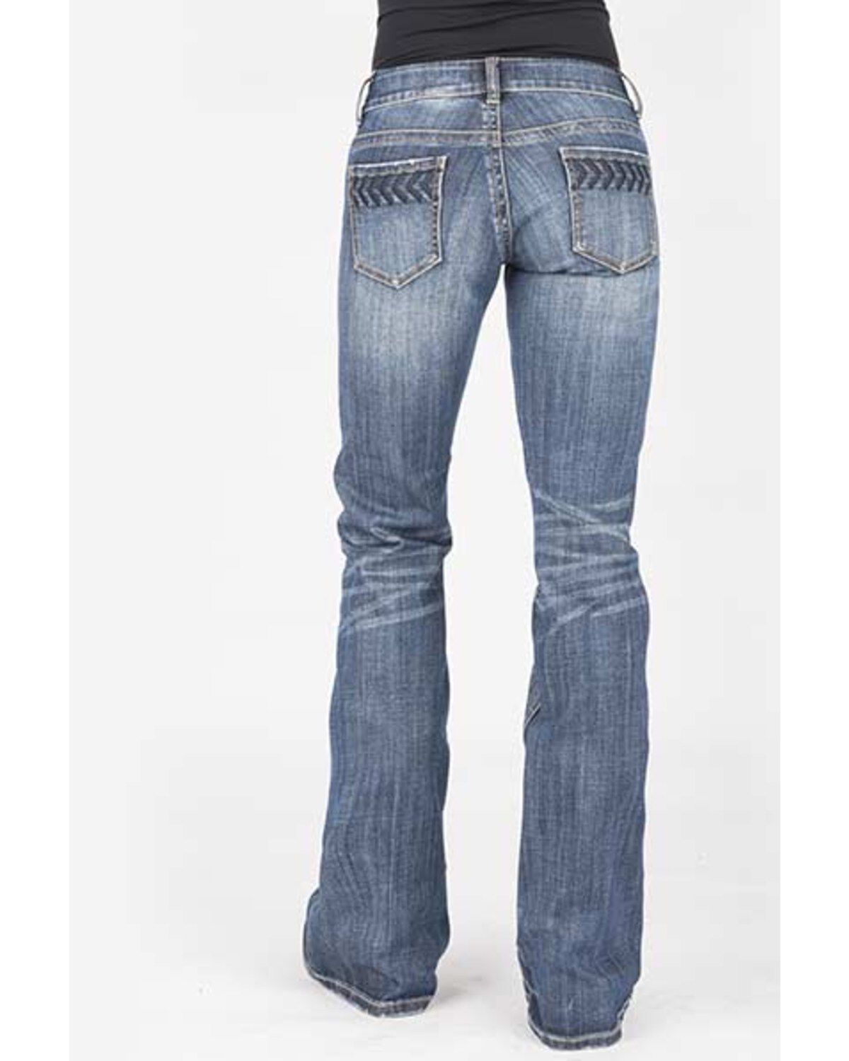 Image #1 - Stetson Women's 816 Classic Arrow Bootcut Jeans, , hi-res