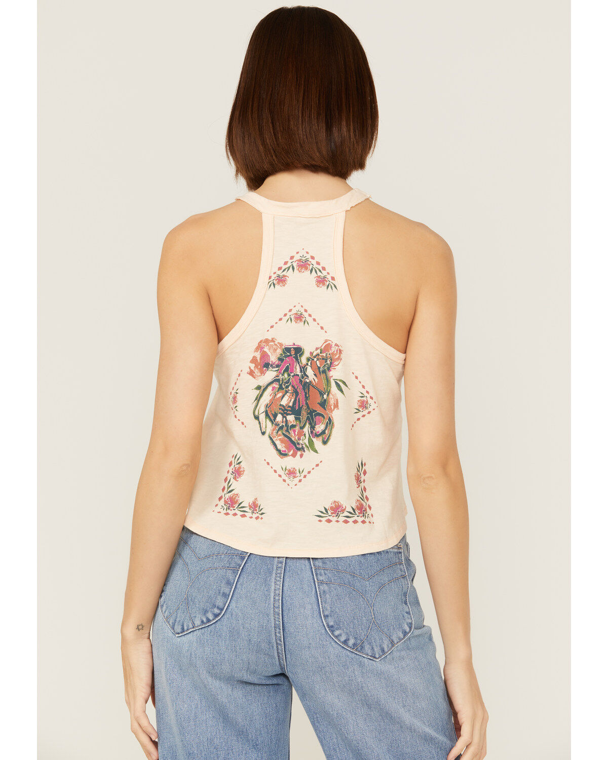 Image #3 - Shyanne Women's Vaquera Floral Graphic Halter Top, , hi-res