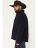 Image #2 - Rock & Roll Denim Men's Solid Sherpa Lined Corduroy Shirt Jacket, Navy, hi-res