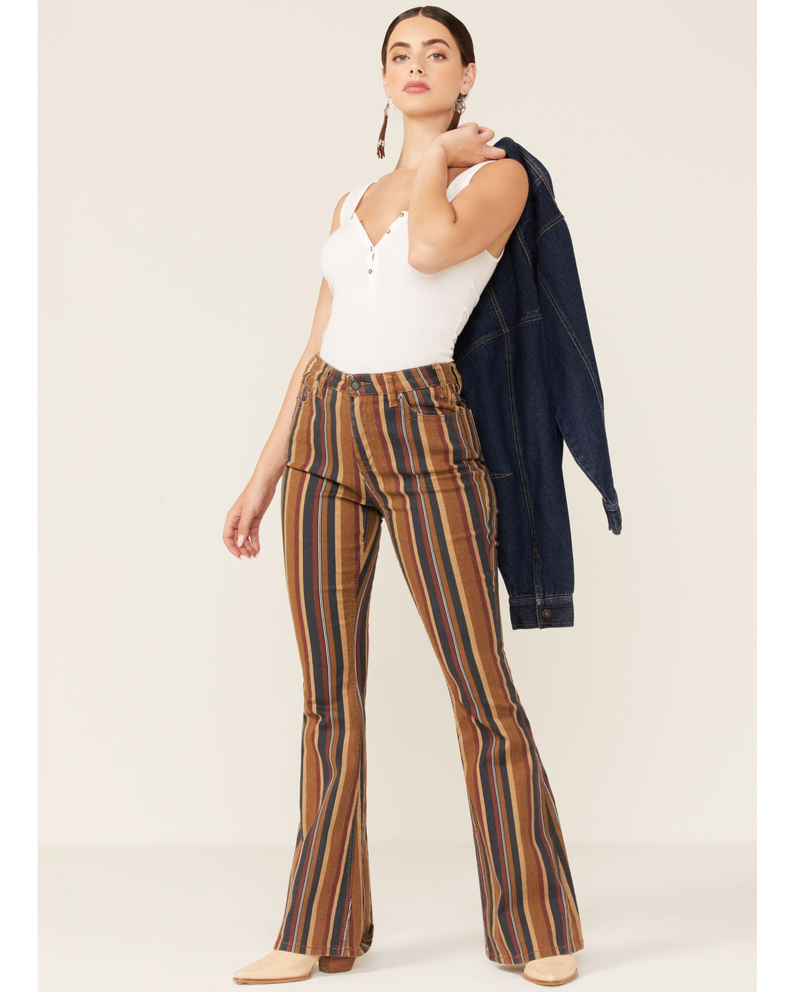 Rock & Women's Multi Stretch High Rise Flare Jeans | Boot Barn