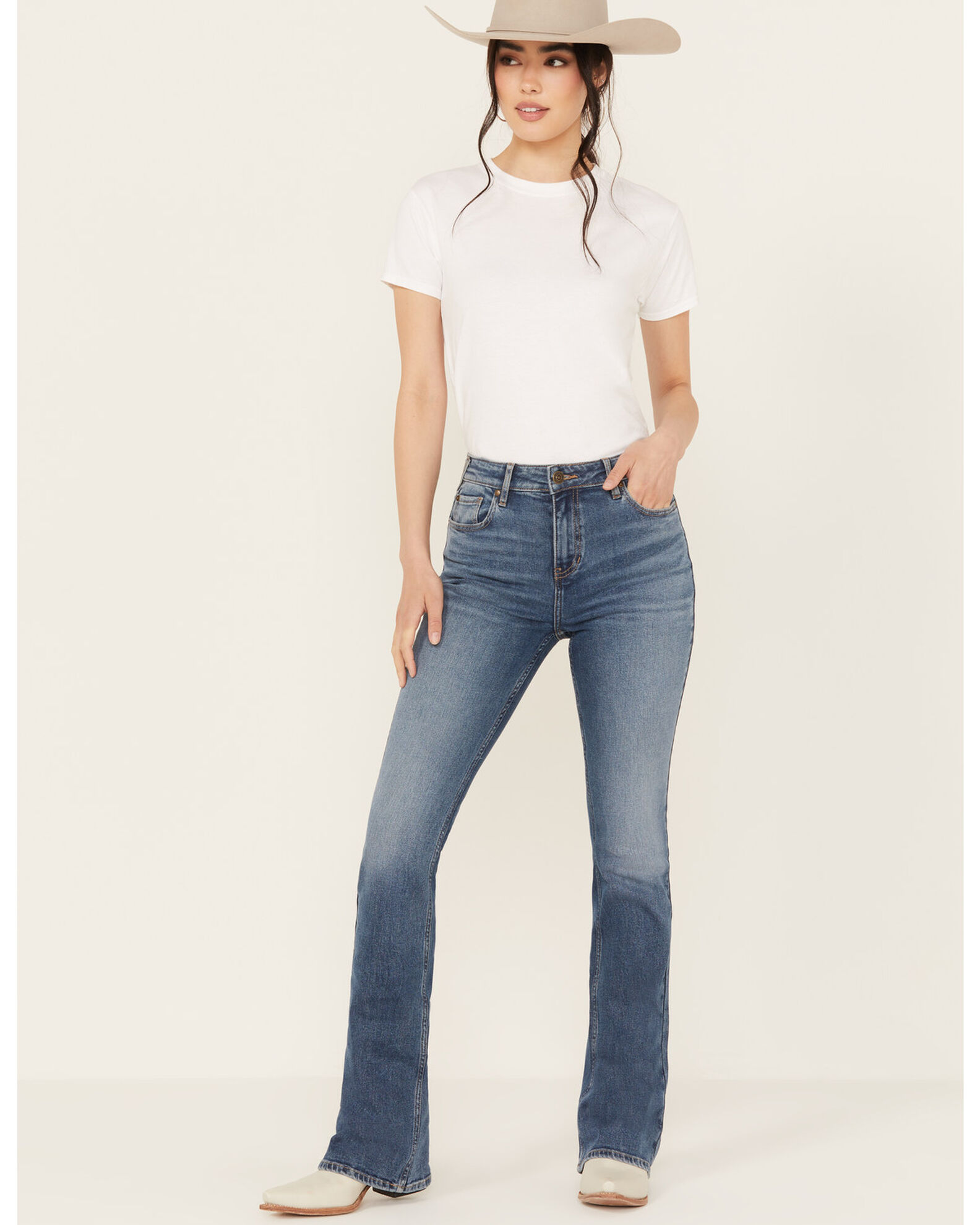 Slim bootcut jeans ladies 2025