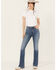 Image #1 - Cleo + Wolf Women's Juniper Medium Wash High Rise Slim Bootcut Jeans, , hi-res