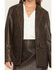 Image #3 - Miss Me Women's Faux Leather Oversized Blazer, Chocolate, hi-res