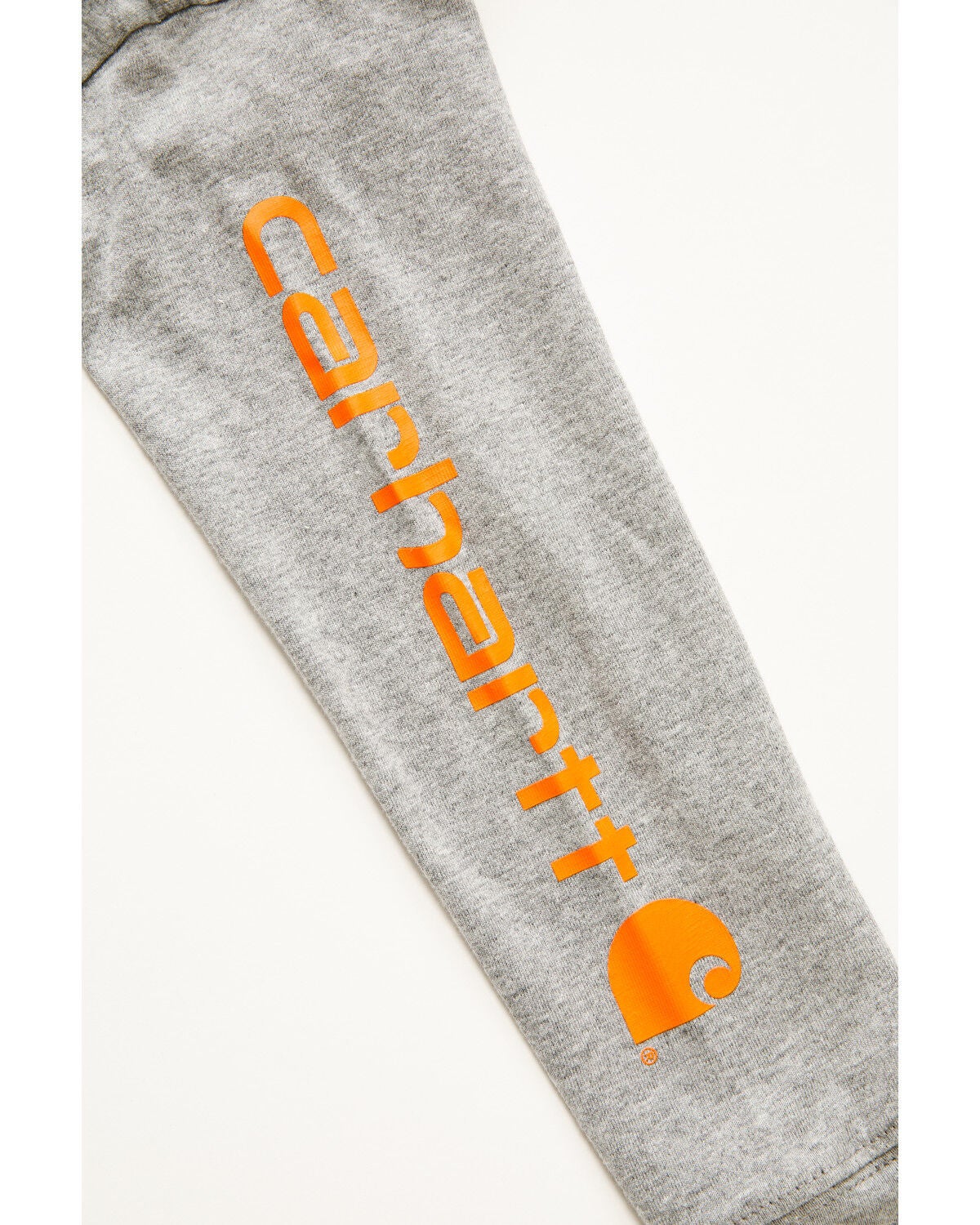 Image #2 - Carhartt Toddler Boys' Logo Long Sleeve Pocket T-Shirt, Charcoal, hi-res