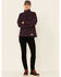 Image #2 - Ariat Women's Rebar Stitch Softshell Zip-Front Work Jacket, Purple, hi-res