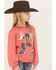 Image #2 - Wrangler Girls' Boot Long Sleeve Graphic Shirt, Pink, hi-res