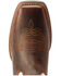 Ariat Women's Round Up StretchFit Western Boots - Broad Square Toe, Brown, hi-res