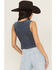 Image #4 - Wrangler Retro Women's Medium Wash Chenille Denim Vest, Blue, hi-res