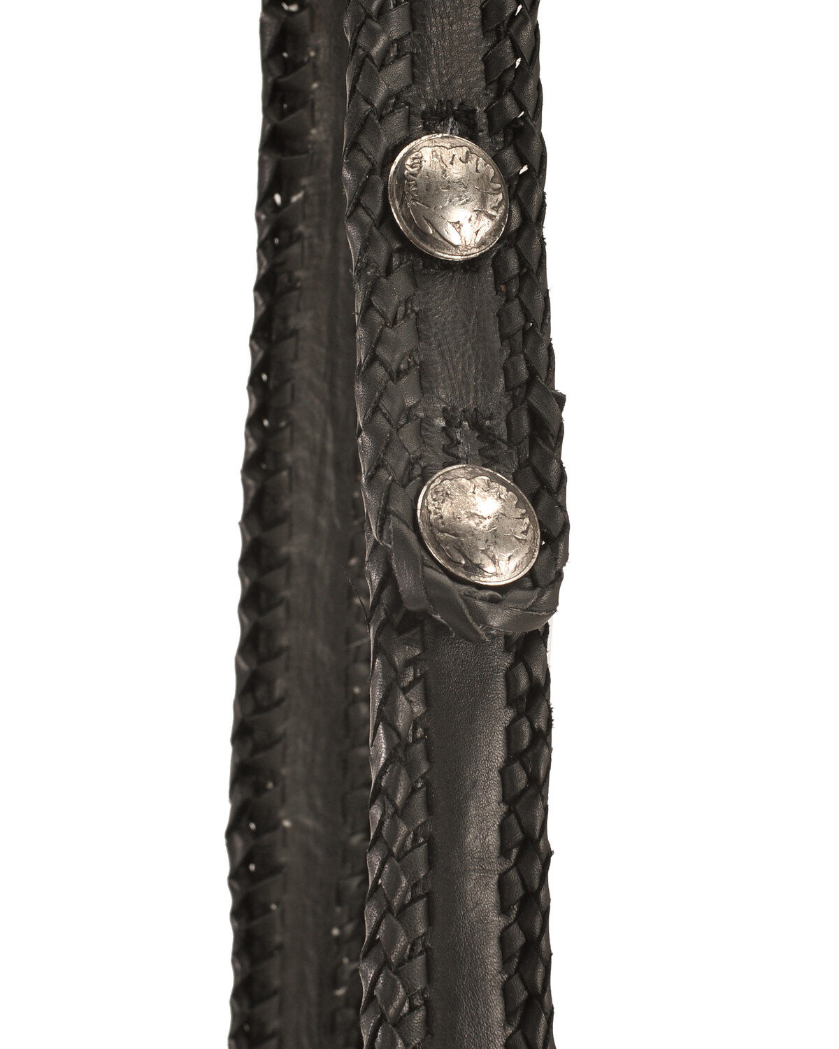 Image #6 - Kobler Leather Women's Concho and Flutted Beads Bag, Black, hi-res