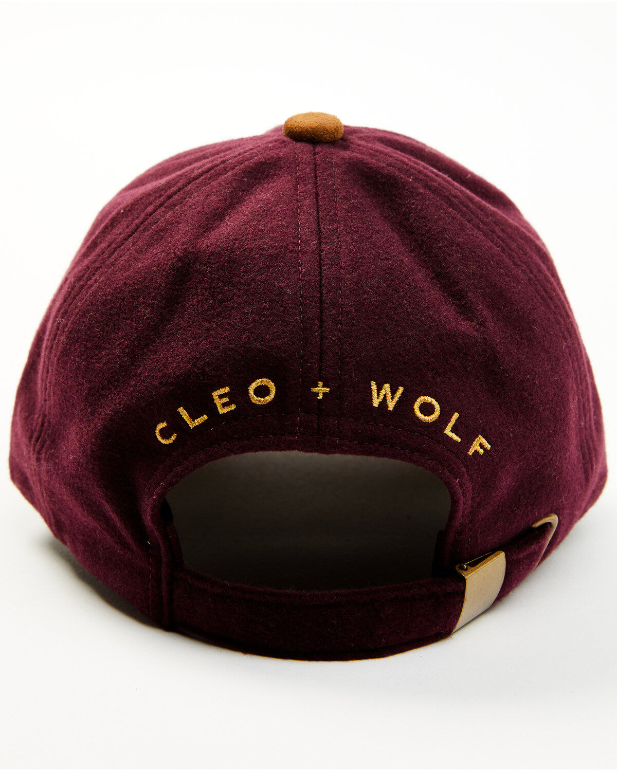 Image #3 - Cleo + Wolf Women's Wyoming Felt Ball Cap, Burgundy, hi-res