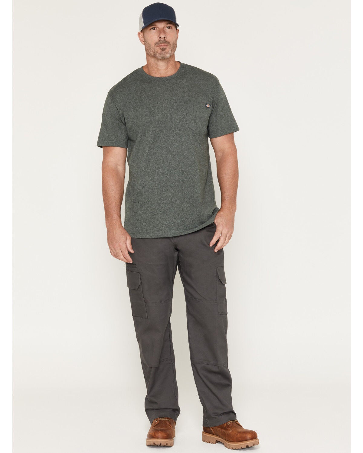 Image #1 - Dickies Men's Flex Duratech Relaxed Fit Duck Cargo Pants, Slate, hi-res